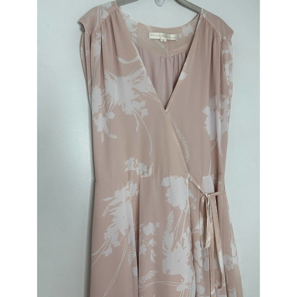 ANTHROPOLOGIE BHLDN YUMI KIM BRIDESMAID SASHAY AWAY WRAP MAXI DRESS BLUSH SZ XL - Picture 4 of 8